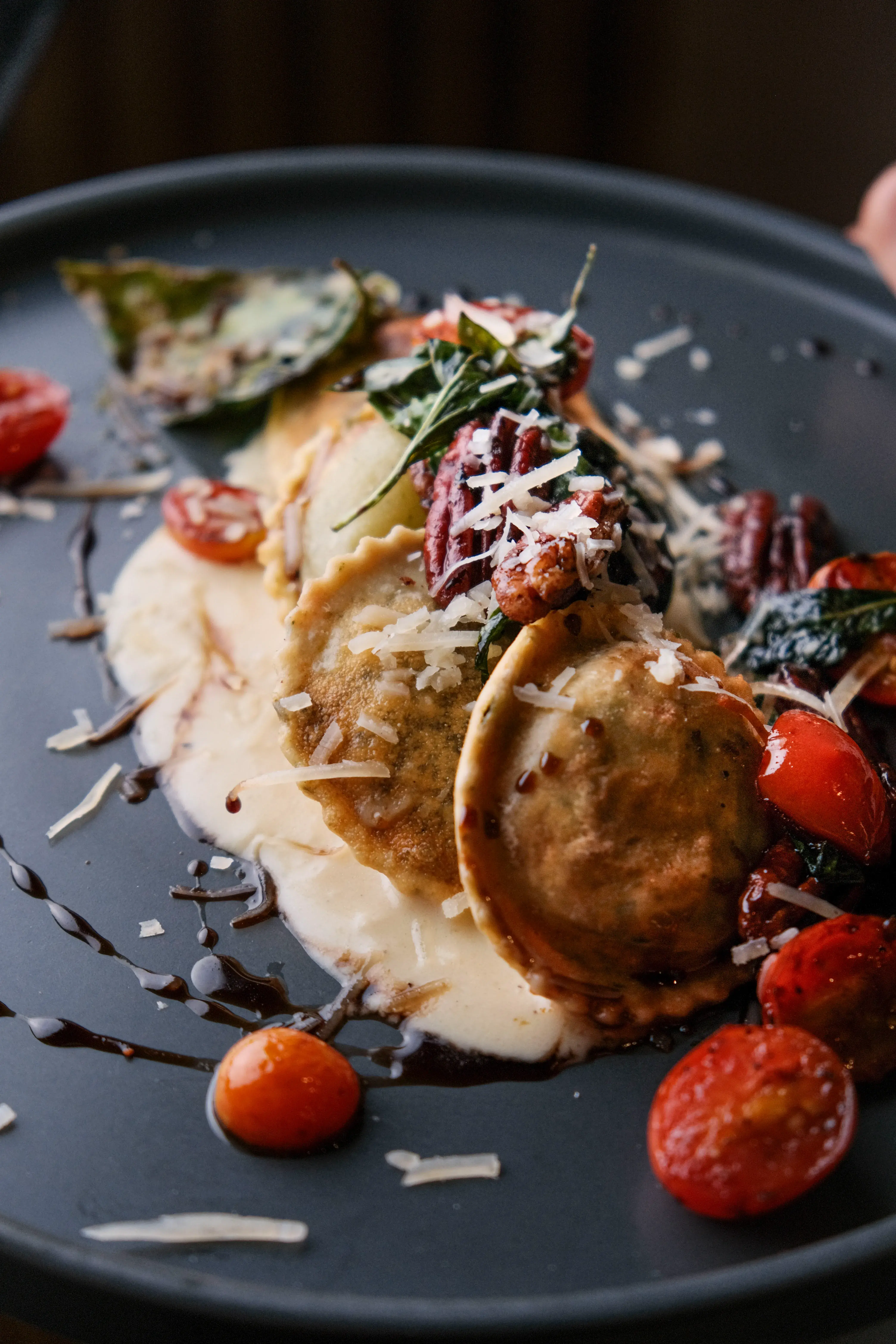 Ravioli Explosion at Zona K Atelier, restaurant in Jaco, Costa Rica